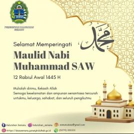 PERAYAAN MAULID NABI MUHAMMAD DI KALURAHAN SEMANU